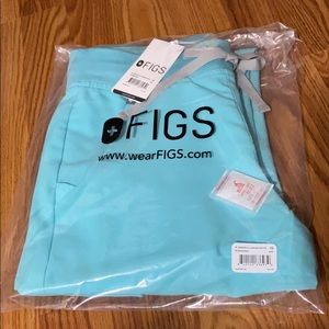 Figs XS Petite Fresh Aqua jogger scrub pants